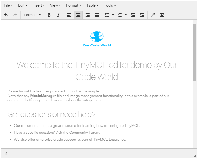 TinyMCE编辑器