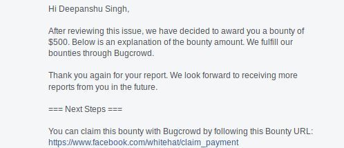 Facebook的错误证明Deepanshu-Singh