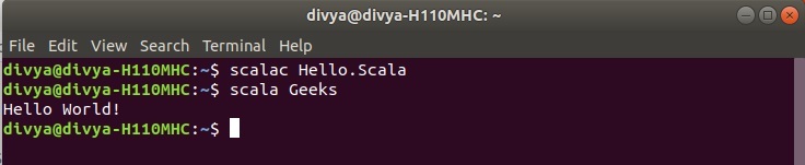 你好，scala世界程序