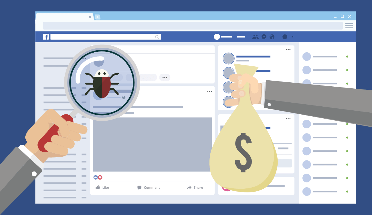 我如何在Facebook中找到一个臭虫并获得500美元