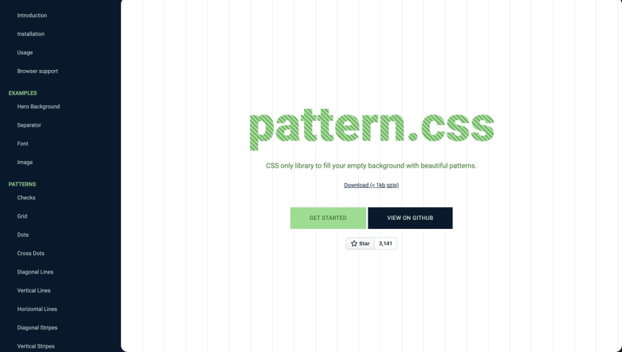CSS工具：Pattern CSS 