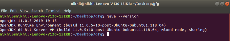 Linux中的Java版本检查