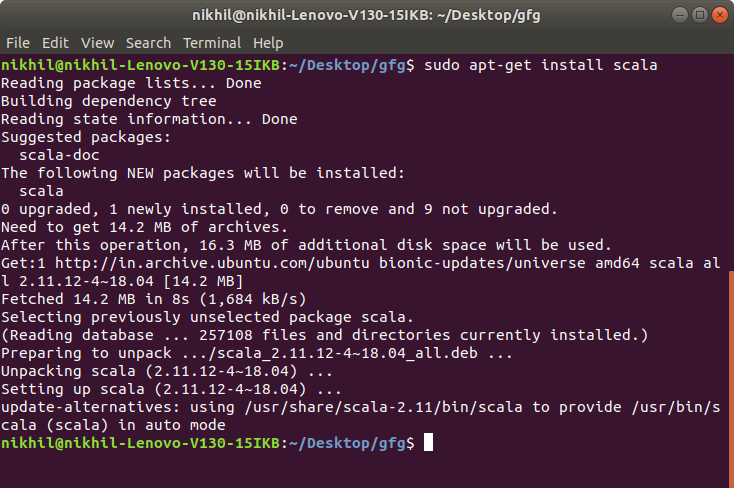 在Linux-3中安装Scala